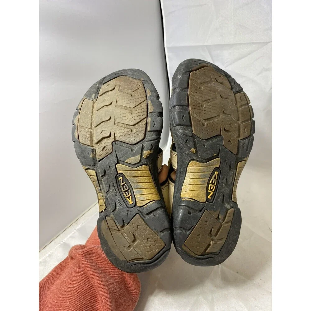 Keen Newport Water Hiking Sandals Mens Size 9 26cm Brown Leather Outdoor